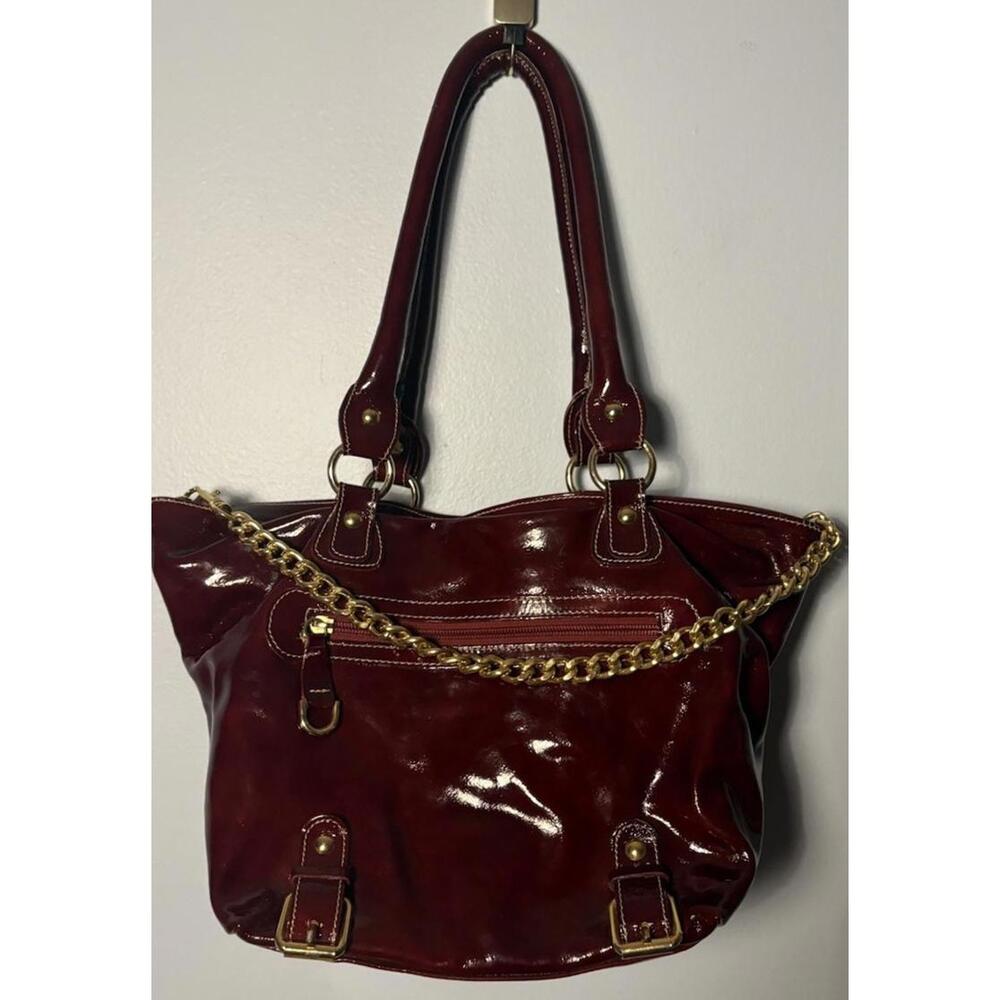 Vintage Guia’s Burgundy Leather Handbag Made In Italy